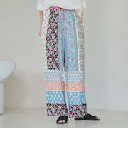 パネルプリント イージーパンツ