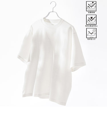 クリーンプラスTシャツ【抗菌防臭・防汚（食品汚れ）・UVカット】