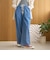 【再入荷/新色】コットンレーヨンデニムワイドパンツ（WEB限定カラーあり）
