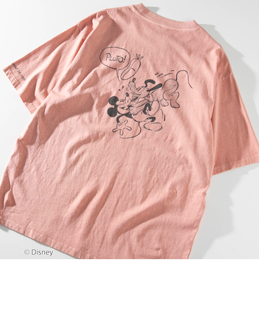 coen限定/Disney（ディズニー）ヴィンテージライクTシャツ