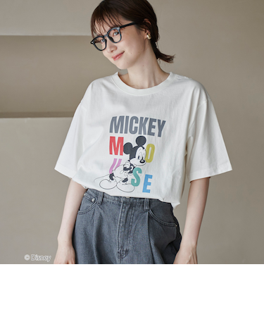 【MICKEY(ミッキー) / 別注】アソートカラフルロゴプリントユニＴシャツ