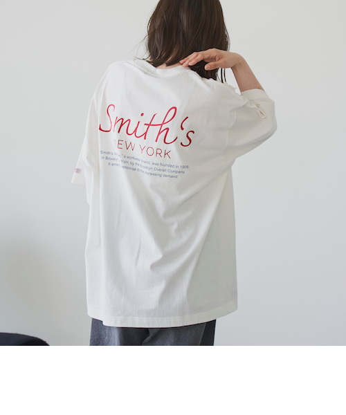 THE SMITHS コラージュプリント Tシャツ Lサイズ tシャツ SMITH'S（スミス）別注ロゴプリントポケットTシャツ