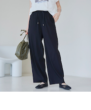 【接触冷感】 イージーワイドパンツ