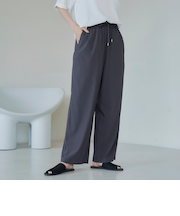 【接触冷感】 イージーワイドパンツ