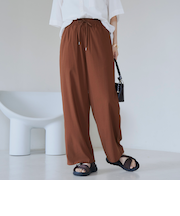 【接触冷感】 イージーワイドパンツ