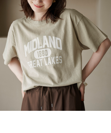 ピグメントアソートロゴプリントTシャツ