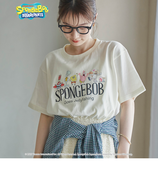 【SpongeBob / スポンジ・ボブ 別注】グラフィックプリントUNI-Tシャツ