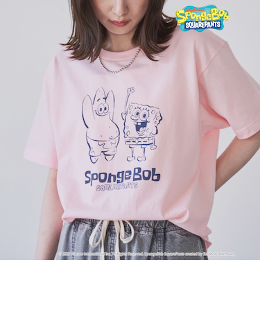 【SpongeBob / スポンジ・ボブ 別注】グラフィックプリントUNI-Tシャツ