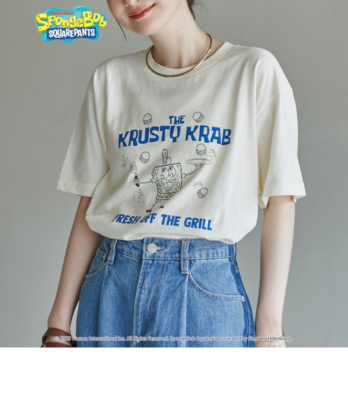 【SpongeBob / スポンジ・ボブ 別注】グラフィックプリントUNI-Tシャツ