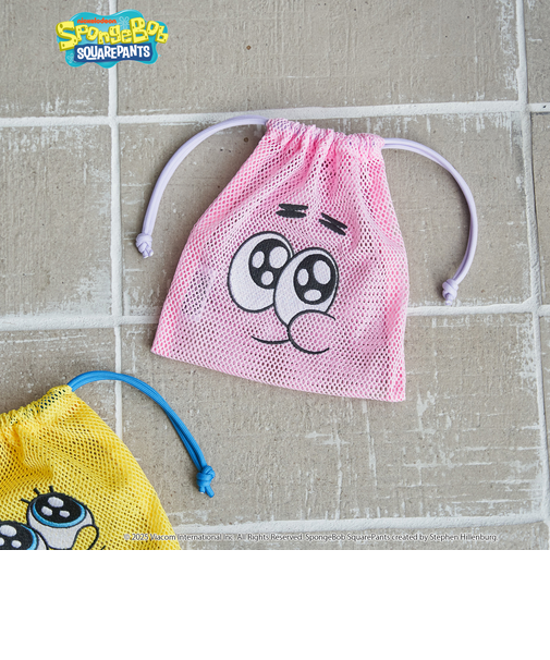 【SpongeBob / スポンジ・ボブ 別注】 メッシュ巾着ポーチ