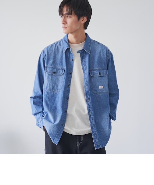 SMITH’S（スミス）別注ライトデニムシャツ