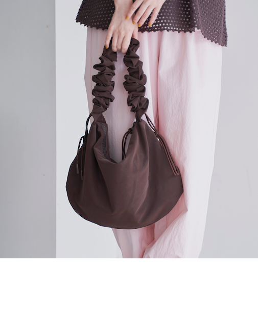 【新素材】ギャザーハンドルバッグ