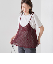 【セットアイテム】クロシェVキャミセットT