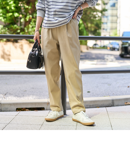 【定番】イージービューティーテーパードパンツ（WEB限定サイズ）