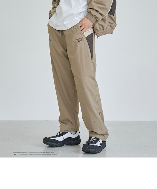 Reebok（リーボック）別注ナイロントラックパンツ