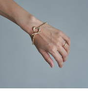 ハートマンテルボールチェーンブレスレット