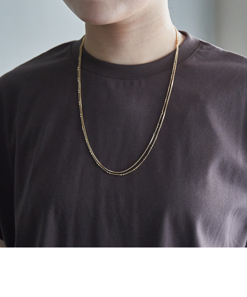 チェーンMIXマルチwayロングネックレス