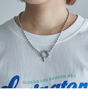 ハートマンテルボールチェーンネックレス