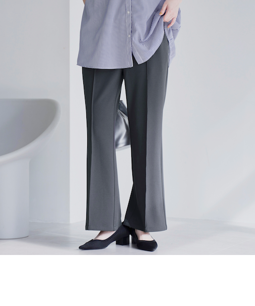 イージービューティーカットフレアパンツ（WEB限定サイズ）