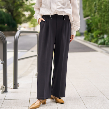 【定番・新色登場】イージービューティーワイドパンツ（WEB限定サイズ）