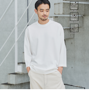 クリーンプラス7分袖Tシャツ【抗菌防臭・防汚（食品汚れ）・UVカット】