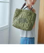 【再入荷/新色登場】ロゴ刺繍キカキルトショルダーバッグ(Mサイズ)