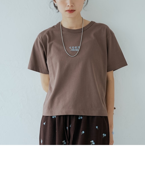 【新色登場】coen（コーエン）ロゴ刺繍コンパクトTシャツ