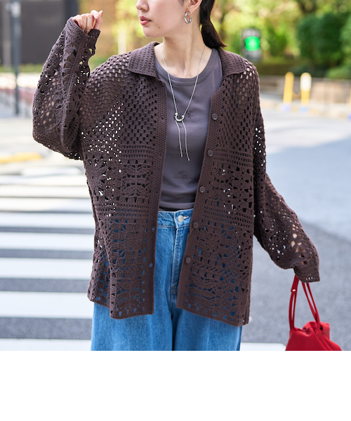 タグ付き新品ユニクロクロシェカーディガン ブラック UNIQLO - 【新品】ユニクロ クロシェ カーディガン 長袖 Mの通販