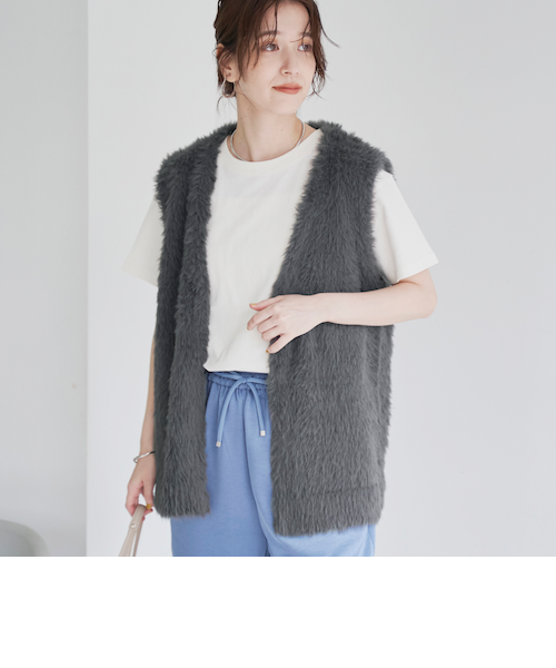 新品 タグ付き Aga ヤマダヤ フェザーヤーンニットベスト 新品 ヤマダヤ Aga フェザーヤーンニットベスト - メルカリ