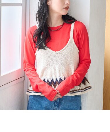 【再入荷/新色登場/WEB限定カラー/10色展開】コットンナイロンシアークルーロンT(インフルエンサー紹介アイテム)