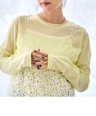 【再入荷・新色登場】コットンナイロンシアークルーロンT