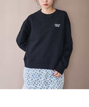 COEN（コーエン）ロゴ刺繍 C/N裏毛スウェット