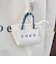 【再入荷・新色登場】coen（コーエン） ロゴ ポリキャンバストートバッグチャーム XS