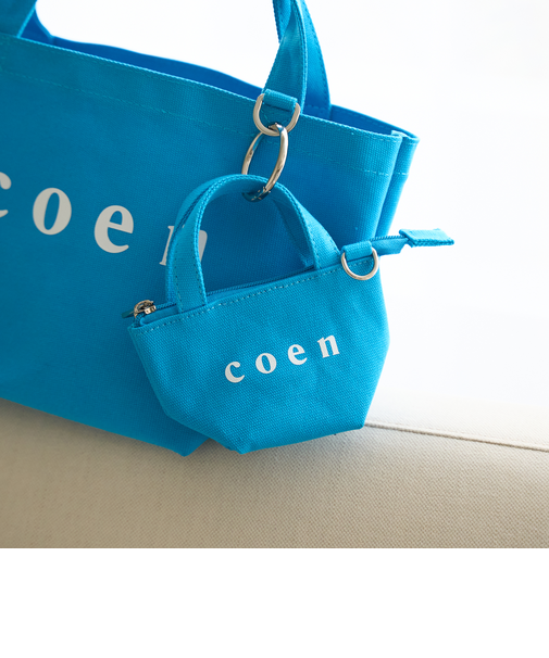 【再入荷・新色登場】coen（コーエン）ロゴトートバッグチャーム XS