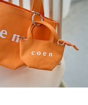【再入荷・新色登場】coen（コーエン）ロゴトートバッグチャーム XS