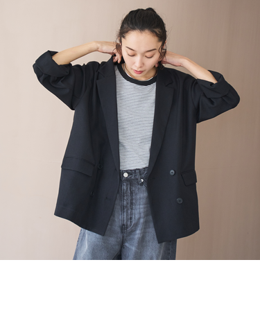 ウールライクWブレストジャケット