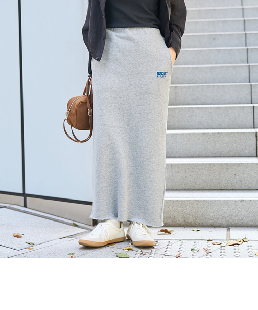 【WEB限定・DISCUS（ディスカス）】 裏毛ナロースカート