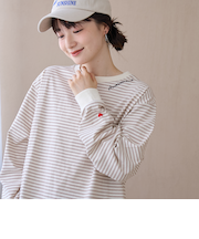 【再入荷・新色追加】ハートモチーフアソートロンT（WEB限定カラーあり）