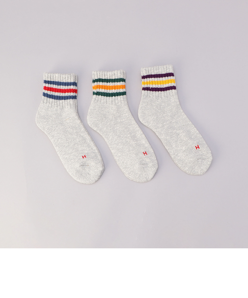 HealthKnit（ヘルスニット）ラインソックス【３足セット】