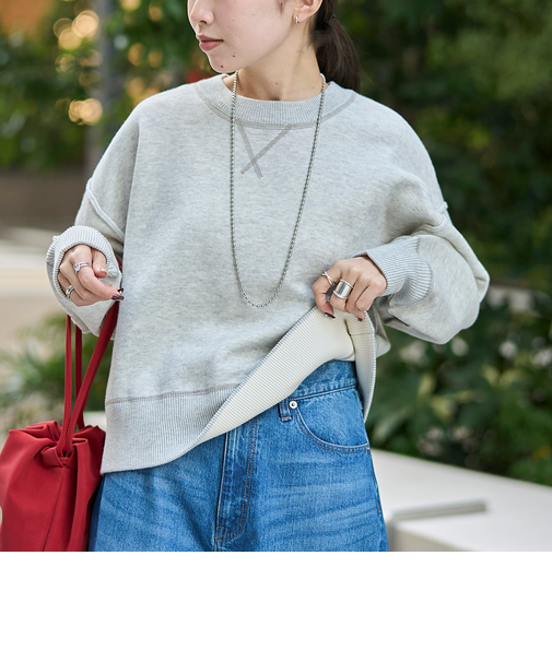 【新色登場】スウェットライク2wayニット
