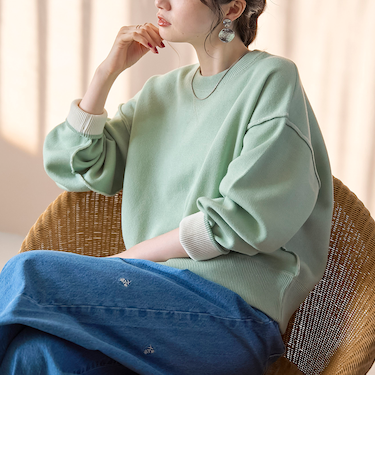 【新色登場】スウェットライク2wayニット