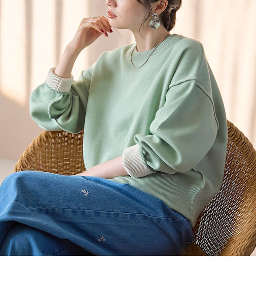 【新色登場】スウェットライク2wayニット