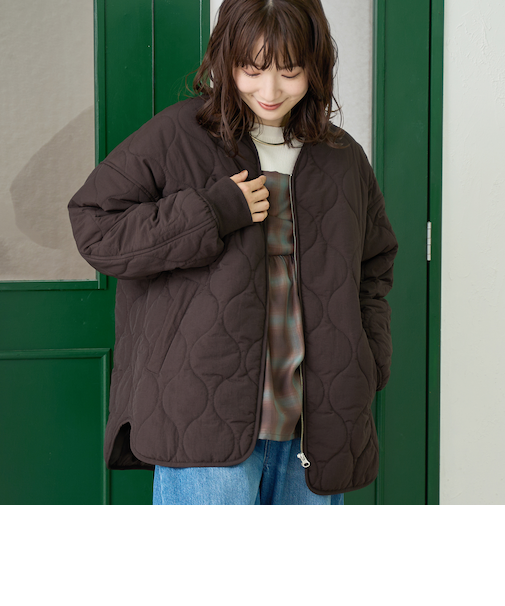 【大人気再登場！撥水・洗える】撥水キルトブルゾン