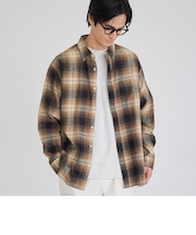 USA COTTONソフトフランネルシャツ（チェック）