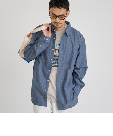 USA COTTONソフトフランネルシャツ（無地）
