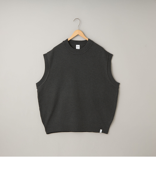 コットンライク ニットベスト