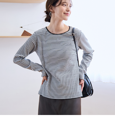 【定番】メロークルーネックロンT