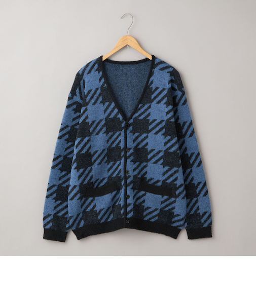 ショートフェザーニットカーディガン