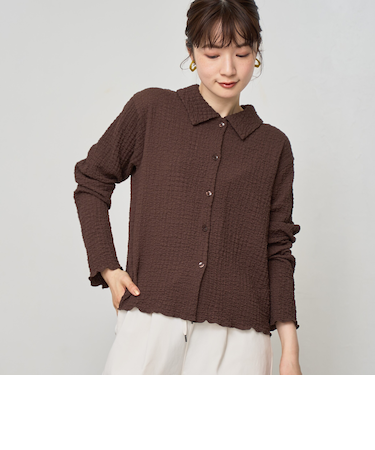 ポコポコショートシャツカーディガン