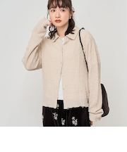 ポコポコショートシャツカーディガン